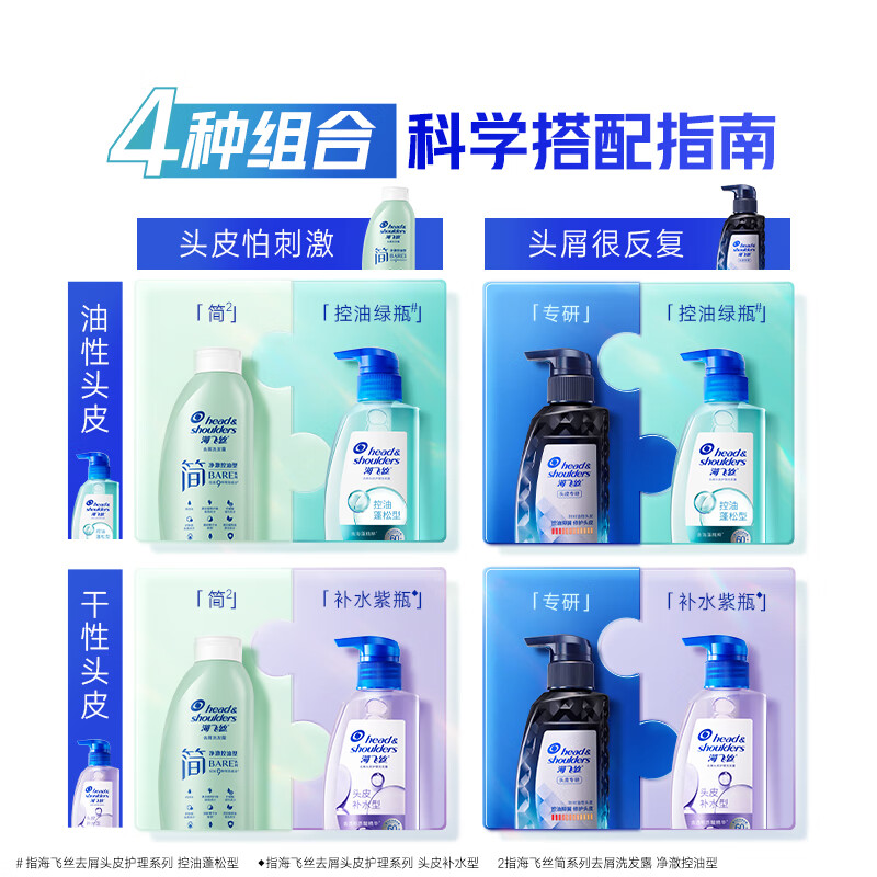 海飞丝 止痒去屑洗发水 深透净爽型80g 头皮护理控油洗发水试用装高清大图