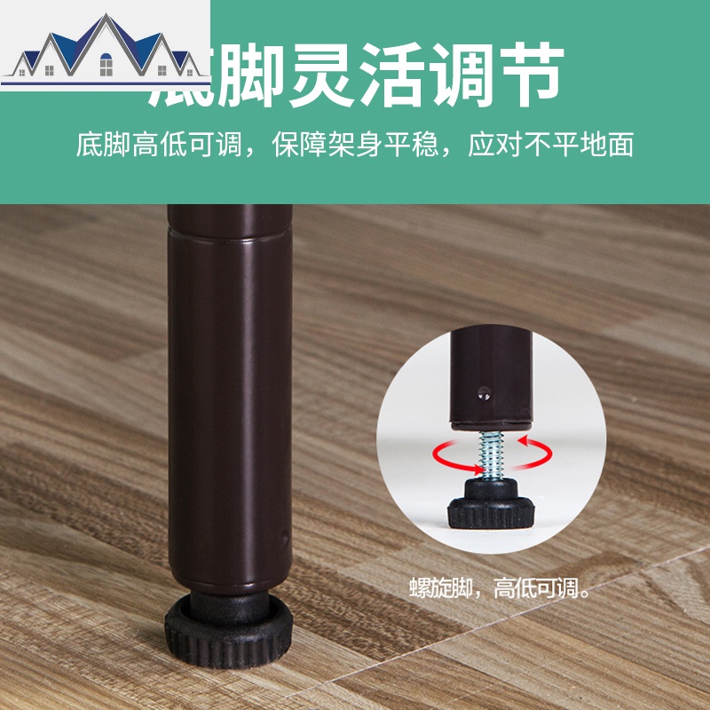 厨房置物架落地多层收纳架微波炉烤箱架蔬菜锅调味料架架子 三维工匠高清大图