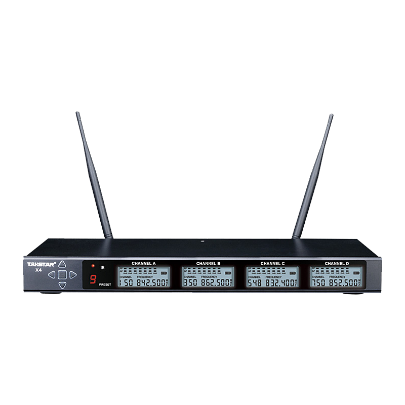 takstar/得胜 x4 uhf无线麦克风主机(仅主机价格)