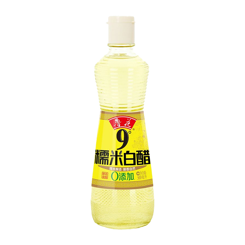 鲁花9度糯米白醋500ml酿造食醋