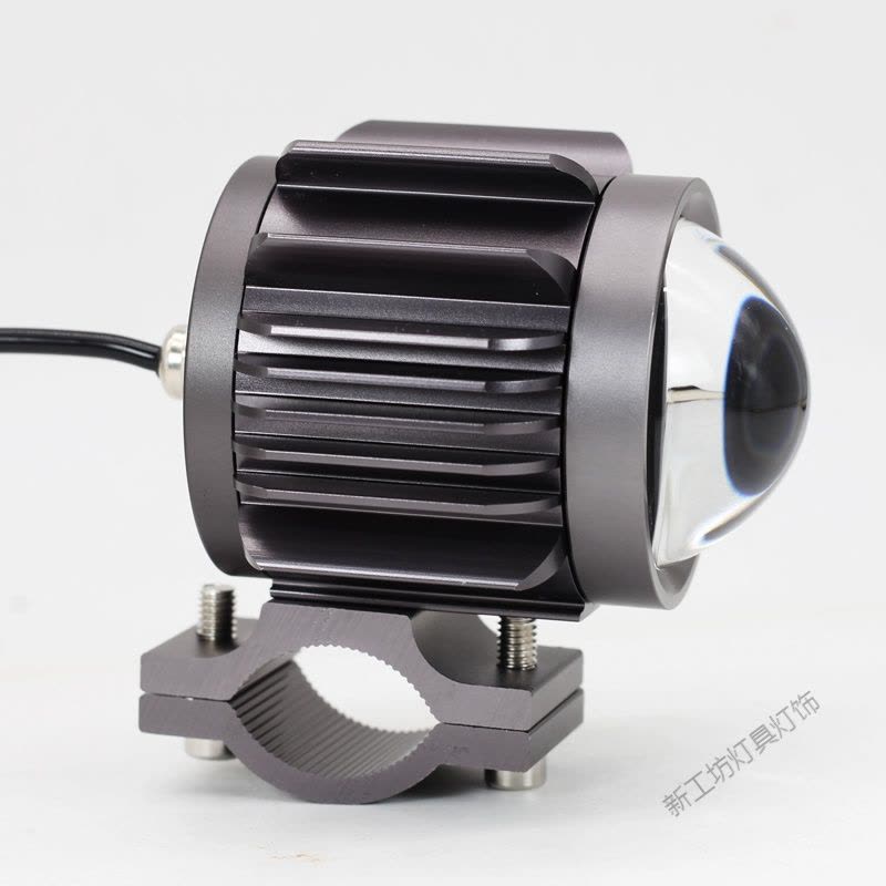 苏宁放心购 摩托车射灯20W带透镜LED外置大灯机动车聚光超亮改装铺路灯图片