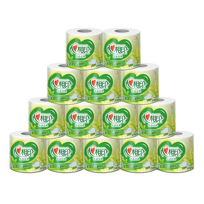 心相印 卷纸茶语系列 卷筒纸BT2610 卫生纸巾4层*200g*27卷/箱 整箱销售高清大图