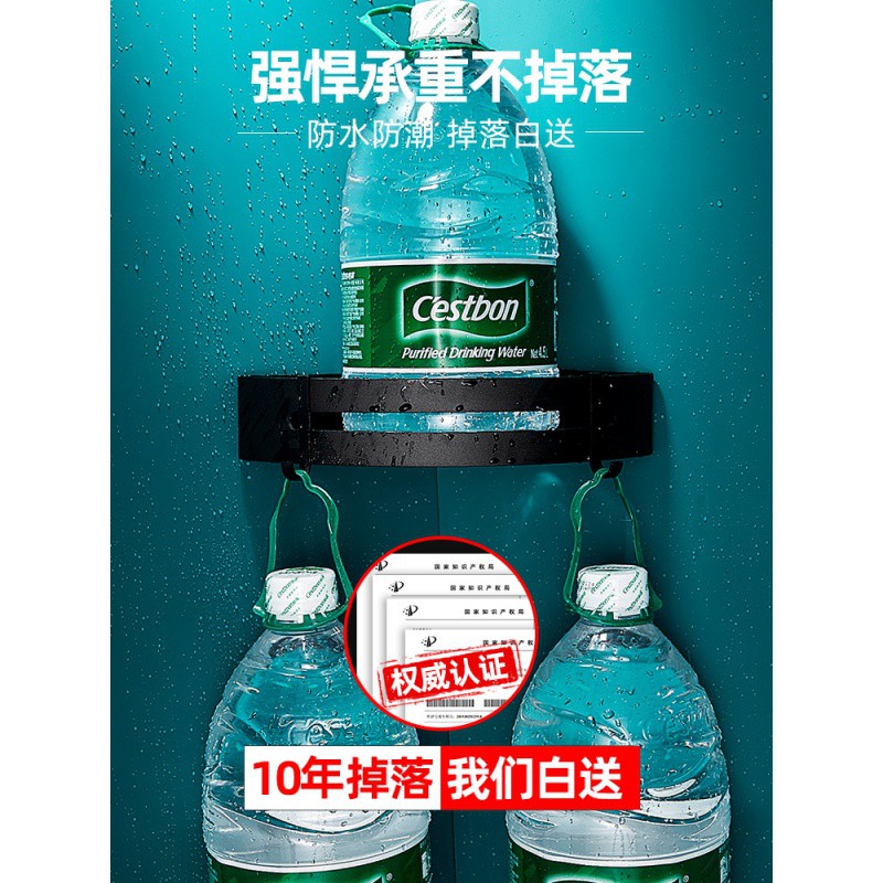 厨房三角置物架免打孔壁挂式家用多功能转角收纳架调味料厨具挂架收纳层架 三维工匠高清大图
