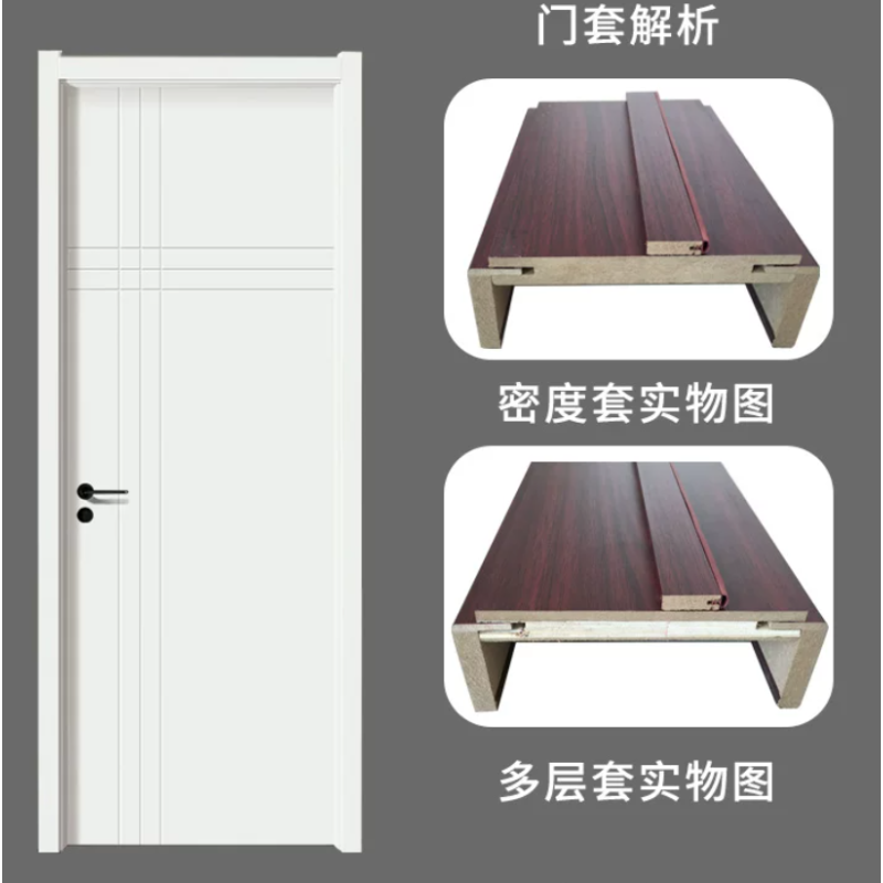 诚智旺 免漆套装木门 单开/套高清大图