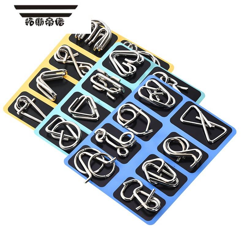 拓斯帝诺解环解扣8件套拼图积木益智玩具儿童智力开发小孩拼装男孩女