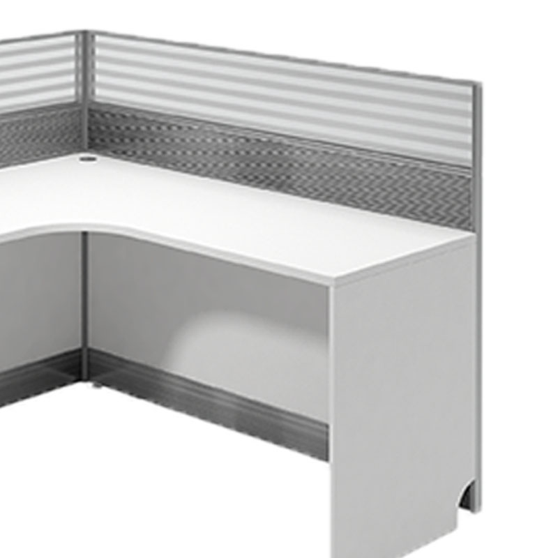 [企诺]屏风工位 QND2BYP-L1414W 1430×1430×1100mm 人造板 组高清大图