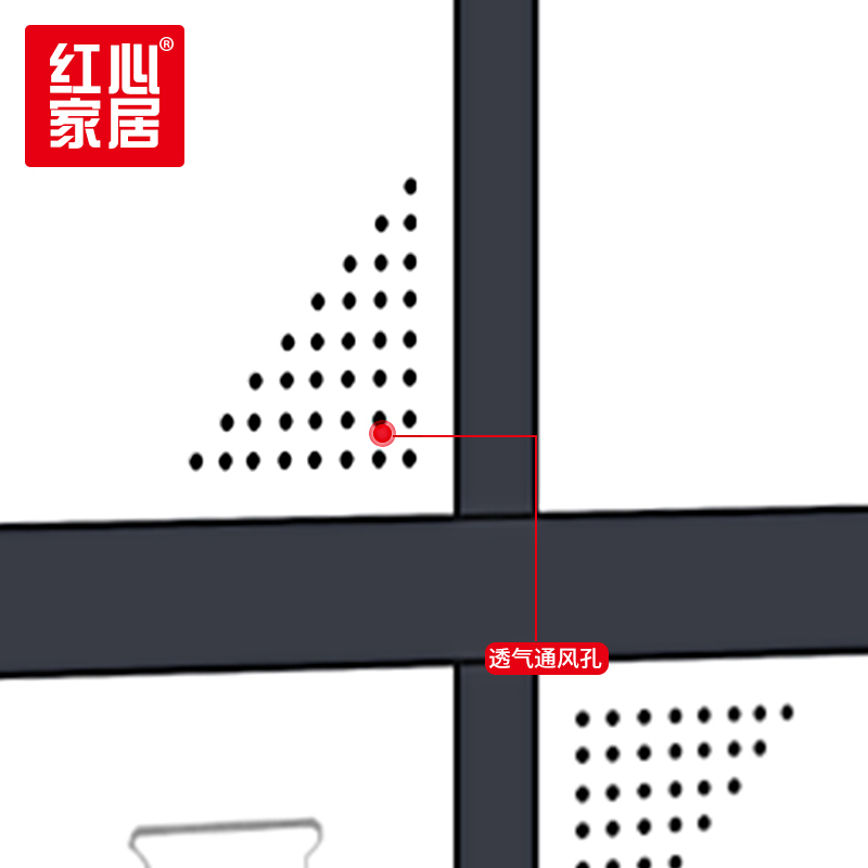 〖红心〗SHX1846 学生书包柜 收纳铁皮柜储物柜