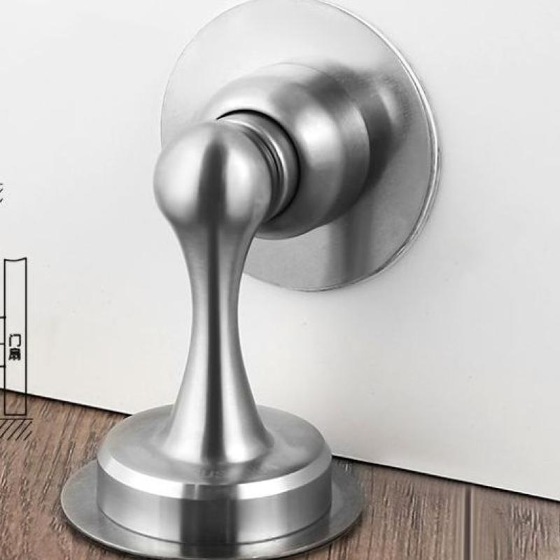 不锈钢免打孔门吸加长地吸卫生间强磁吸门器入户门防撞神器缓冲器--红古铜【豪华款】--买三送一，不限送高清大图