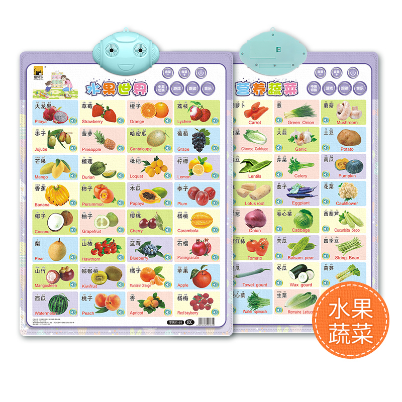 猫贝乐maobeile无纺布有声挂图点读发声早教书儿童益智启蒙玩具宝宝