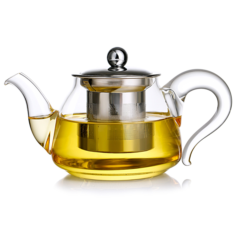 常生源 茶壶玻璃茶壶耐热玻璃防爆茶壶高硼硅凉水壶500ML 如意壶高清大图