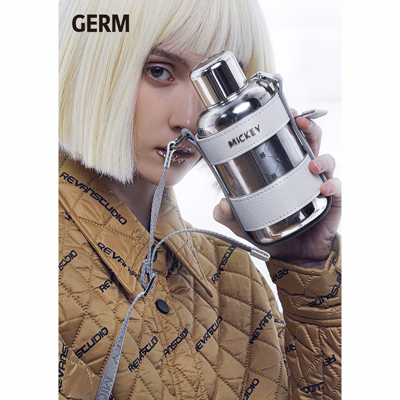 格沵 米奇系列成人智能保温杯GPS-2130VP-MK 银色高清大图