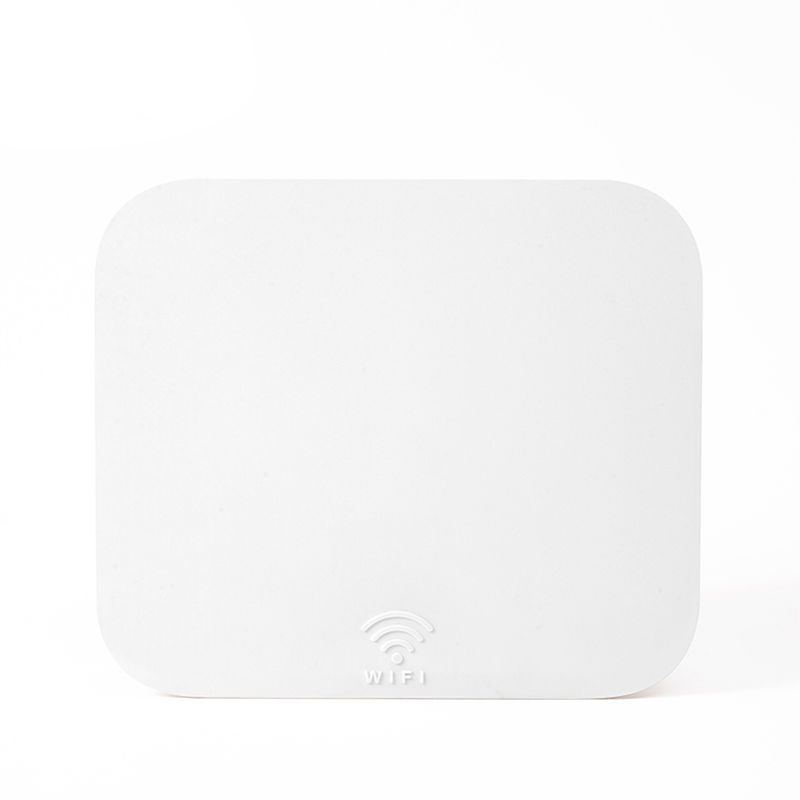 无线路由器置物架免打孔wifi收纳盒壁挂客厅墙上机顶盒光猫收纳架 白色 1个装[25.5*21.5*6cm]