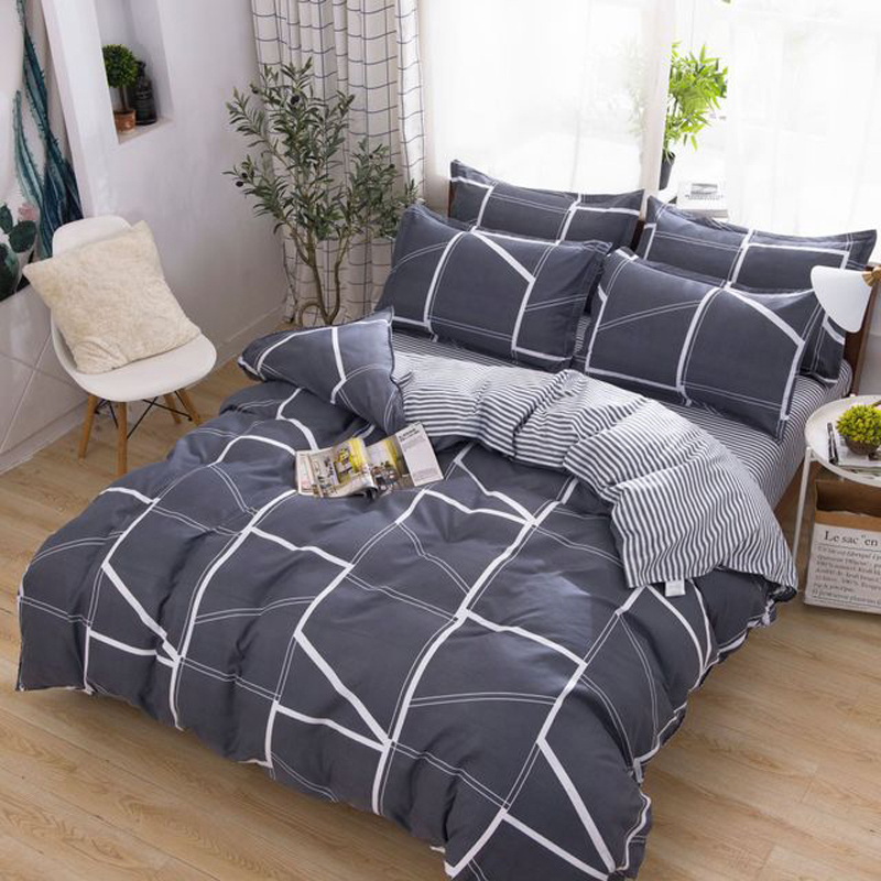 高品质加厚四件套 200*230CM1.8m床简约风床品套装床单式多色A118