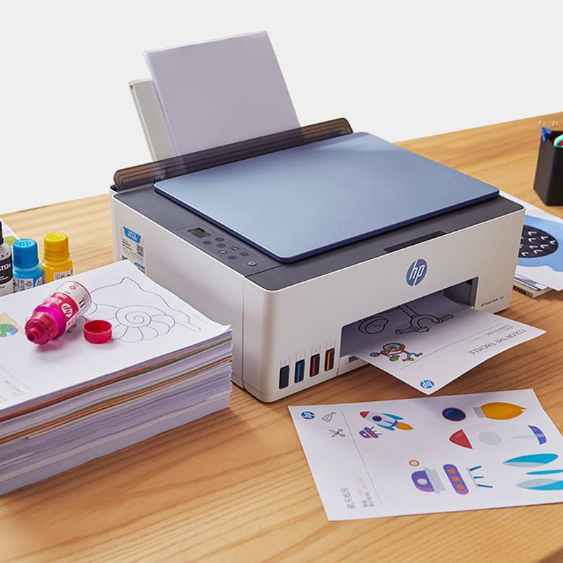 无线彩色墨仓式打印一体机 打印复印扫描 家用办公 学生照片打印机