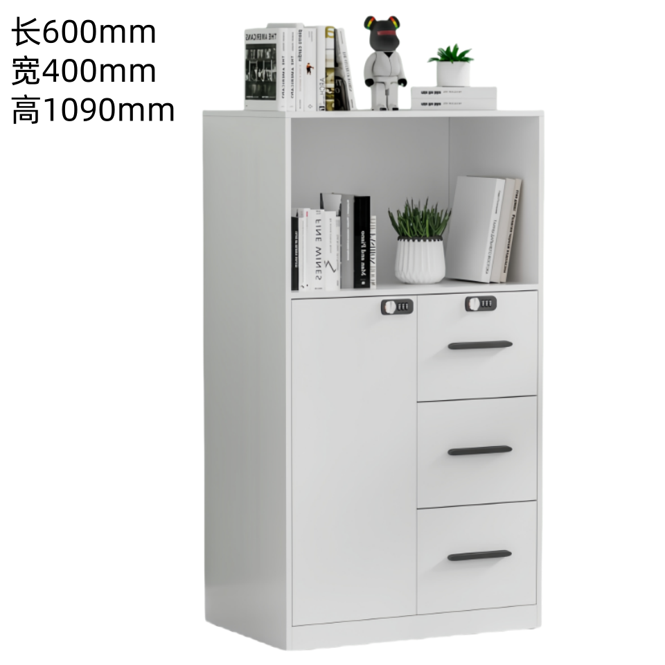 芙首泰储物文件柜3斗600*400*1090mm台高清大图