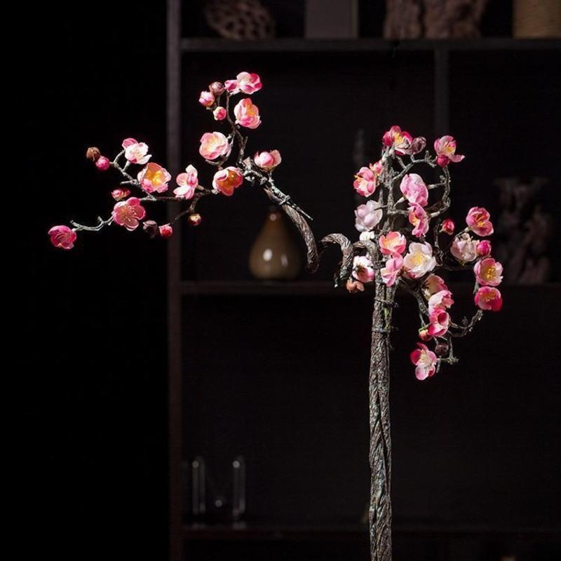 三维工匠花瓶 花艺三维工匠仿真梅花枝桃花树干枝梅干花支梅花盆景客厅腊梅假花摆放装饰品傲雪寒梅梅花 粉色 价格图片品牌报价 苏宁易购梦舟生活家居专营店