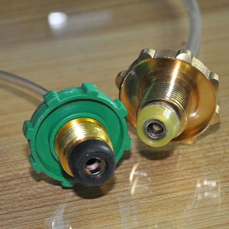 户外炉具管子卡式长气罐扁气罐充气阀充气转换头液化气连接煤气瓶