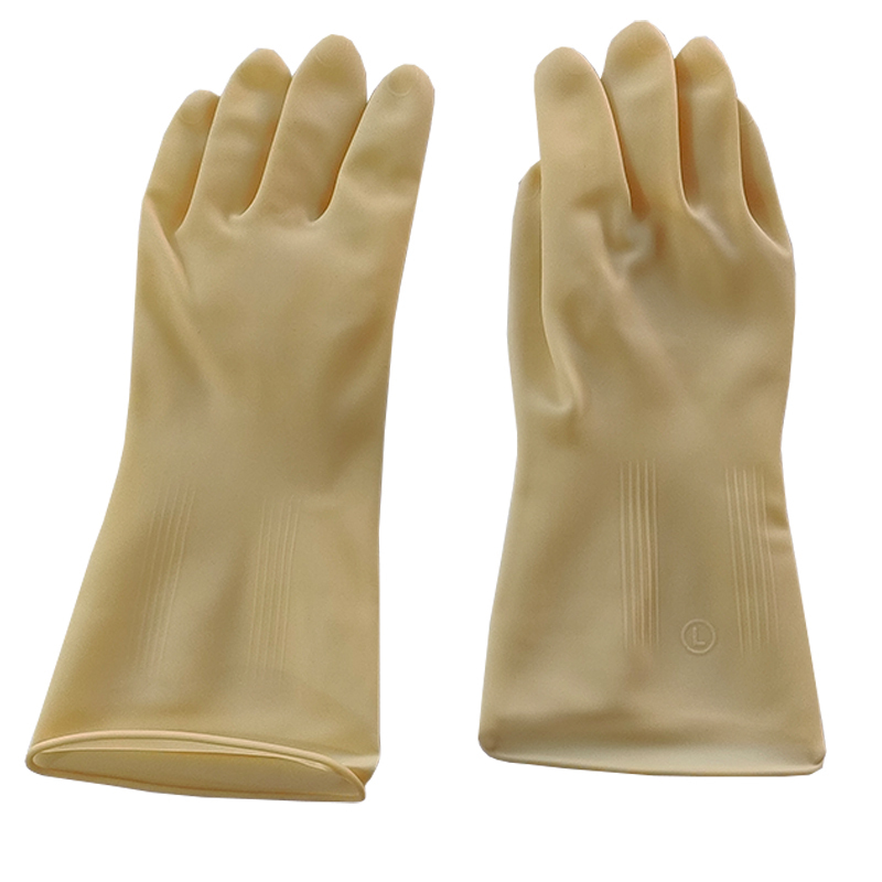 炯毅 橡胶手套洗碗家务清洁厨房洗衣商用胶皮手套 胶皮手套 L码 副高清大图