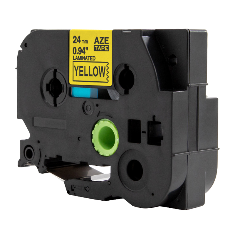 爱墨 AZE-651标签色带黄底黑字24mm /个高清大图