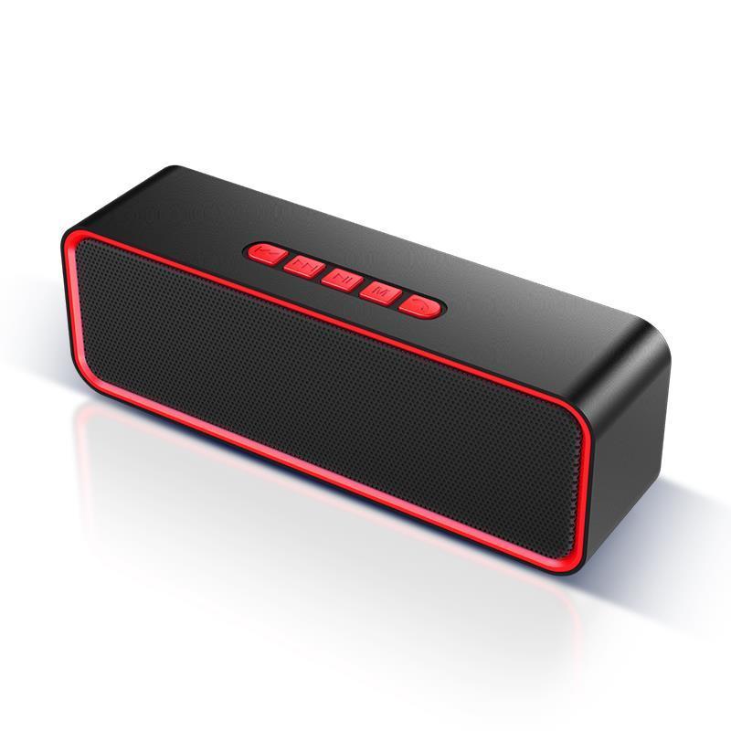 蓝牙音箱双喇叭大音量无线音炮可插u盘店铺收付款长方形小音响