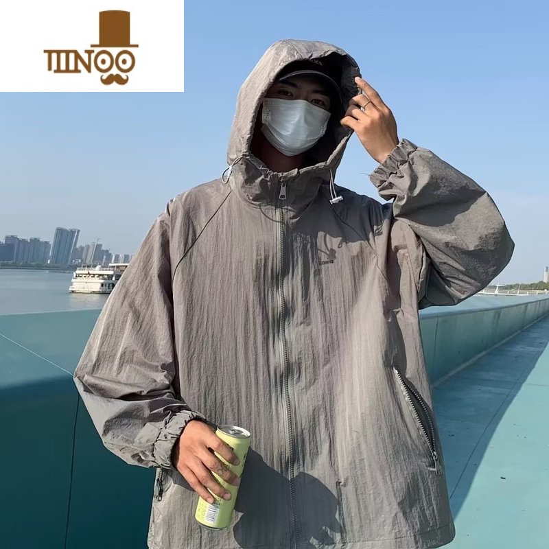 YANXU山系户外防晒服男薄款冰丝凉感钓鱼防晒外套情侣港风潮ins登山服高清大图