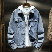 吉普战车(JIPUZHANCHE)2021秋冬新款男士牛仔服男青中年修身柔软舒适时尚时尚潮流男士牛仔衣服外套男大码男装