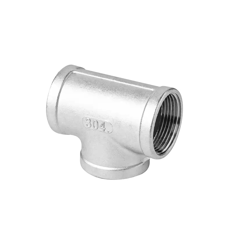 金魅 不锈钢三通 D80内丝 个高清大图