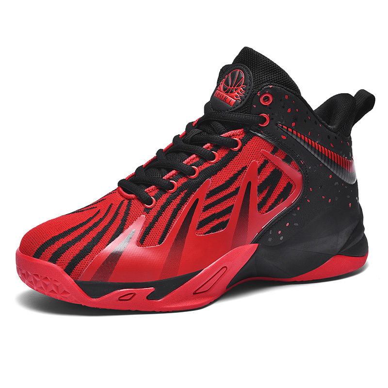 绛天中国风虎纹篮球鞋男欧文4高帮运动鞋毒液飞织透气防滑实战训练减