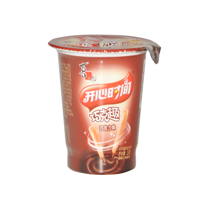 喜之郎开心时间巧克力味巧克趣立式单杯装 (25克)