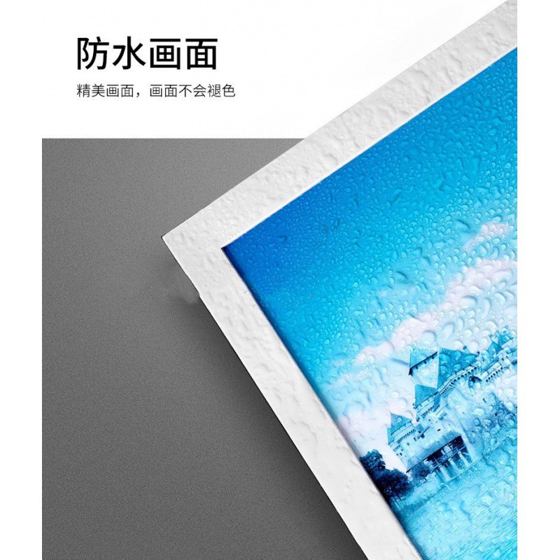 浴室壁画折叠式储物柜隐藏式收纳箱防水壁挂式免打孔衣服置物架 三维工匠高清大图