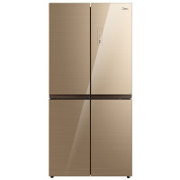 美的(Midea)456升十字对开门冰箱 铂金净味 风冷无霜 玻璃面板BCD-456WGM