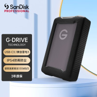 闪迪大师G-Technology1TB移动硬盘Type-C/雷电3便携三防2.5英寸[西部数据高端品牌]