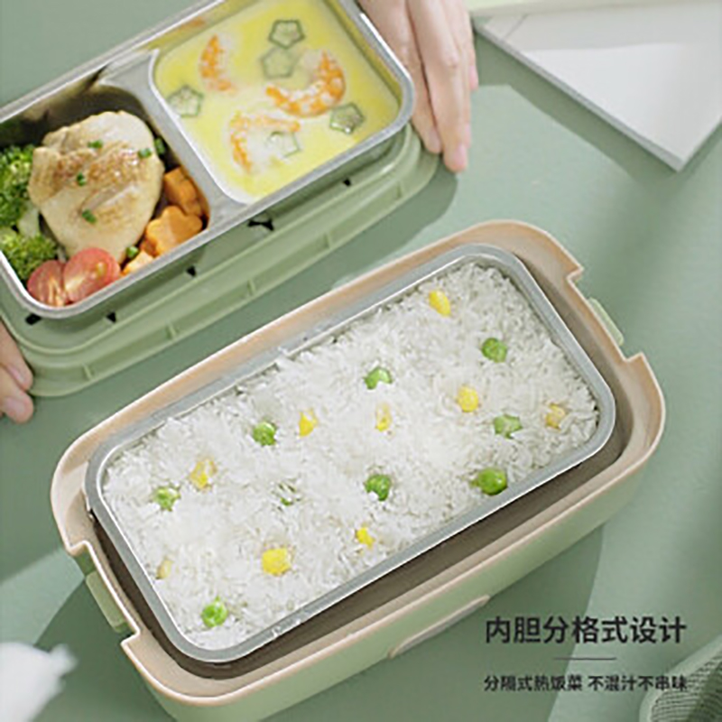 秋帝蒸煮电子饭盒 ABS塑料机身+304食品级内胆QD-DJ38高清大图