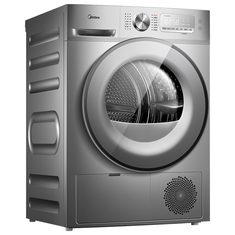 美的(Midea)烘干机家用干衣机 热泵式滚筒10公斤衣物烘干高温除菌除螨紫外线杀菌