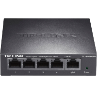 普联（TP-LINK）5口全千兆非网管PoE交换机TL-SG1005P网络监控无线AP供电器模块