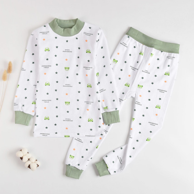 3-17岁儿童内衣套装男童女童秋衣秋裤高中低领毛衫高清大图