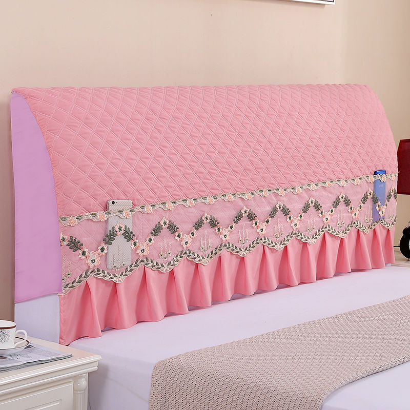 床头套床头罩床头罩欧式床头套软包实木现代加厚床头防尘罩十里桃花a