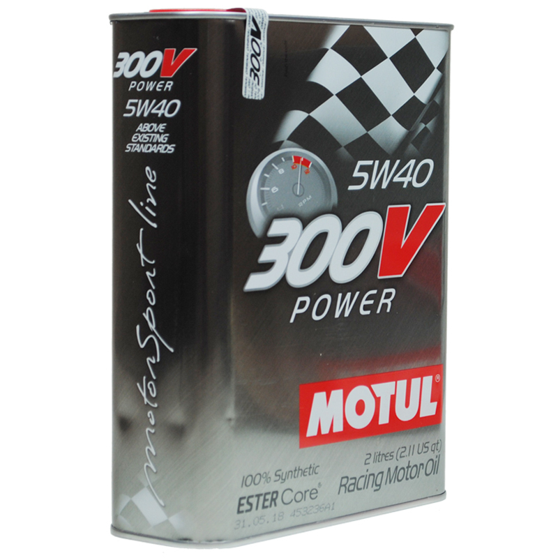 MOTUL摩特 欧洲进口 多酯类300VPOWER 5W-40 SN级 全合成机油润滑油 2L