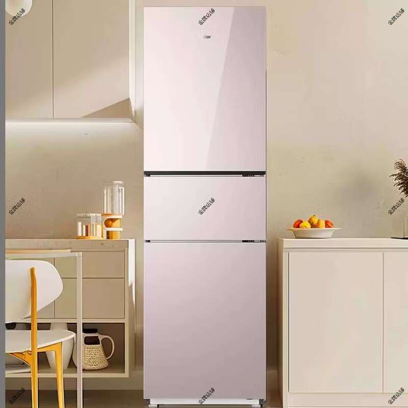 海尔(Haier)220升简美三门 风冷无霜 黑金净化BCD-220WGHC3E9Y1高清大图