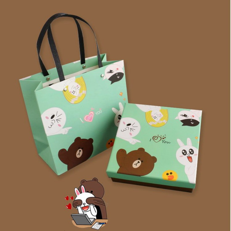 可爱卡通猫咪礼盒圣诞围巾包装盒大号礼品盒空盒生日盒送闺蜜 参数