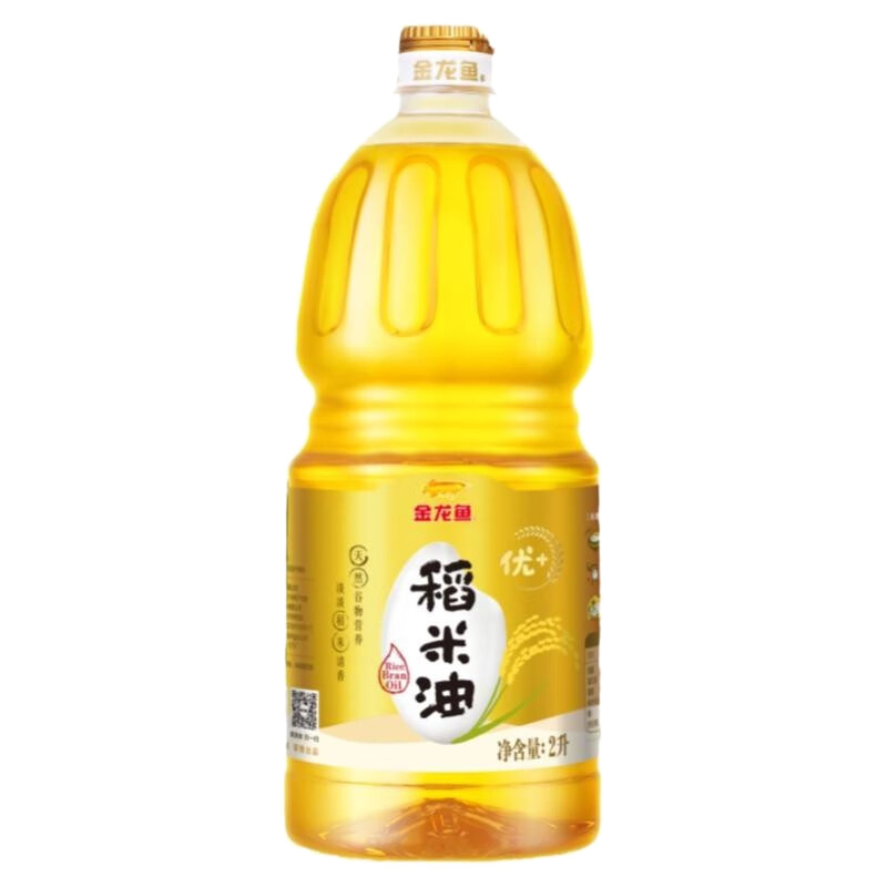 金龙鱼稻米油天然原料萃取精华鲜香入味百搭好用优+稻米油2L