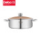 德铂(Debo)巴伦特堡锅具套装不锈钢汤锅奶锅三件套DEP-653