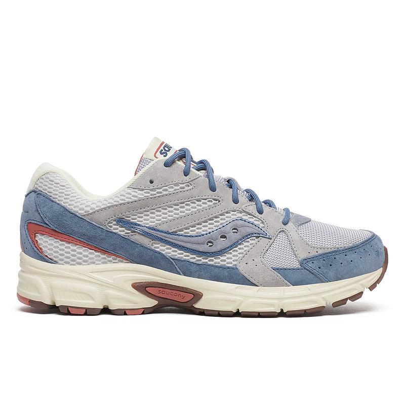 索康尼(SAUCONY)经典复刻潮流运动鞋女鞋麂皮拼接舒适网格科技休