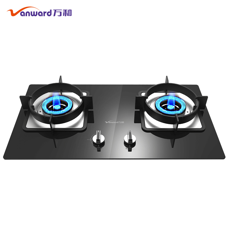 万和vanward燃气灶具cl06a双直喷猛火蓝芯灶1级煤气炉视频