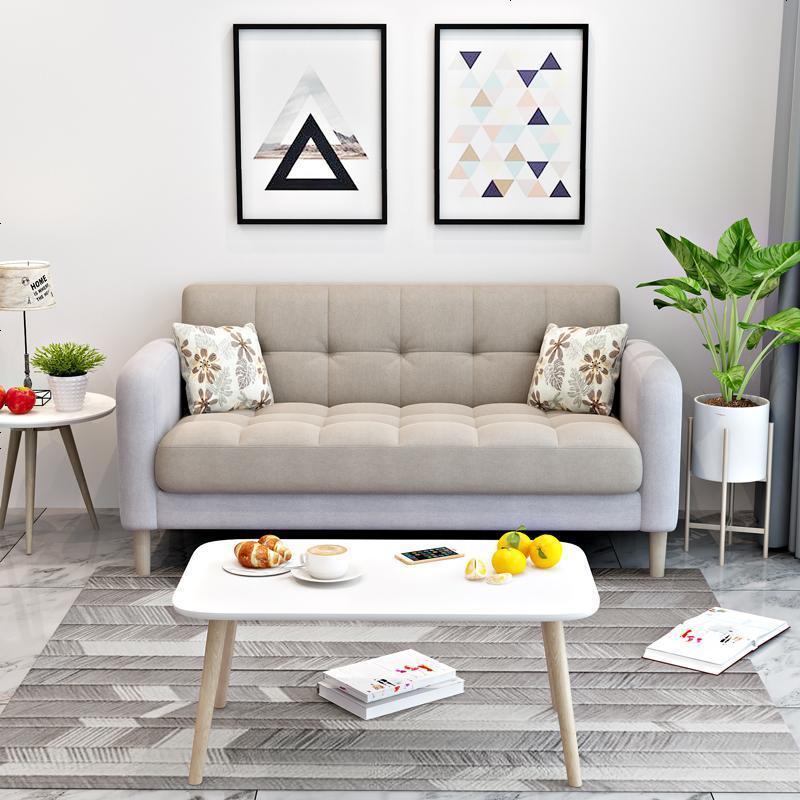 布艺沙发小户型现代双人三人服装店简约北欧客厅出租房网红款沙发视频