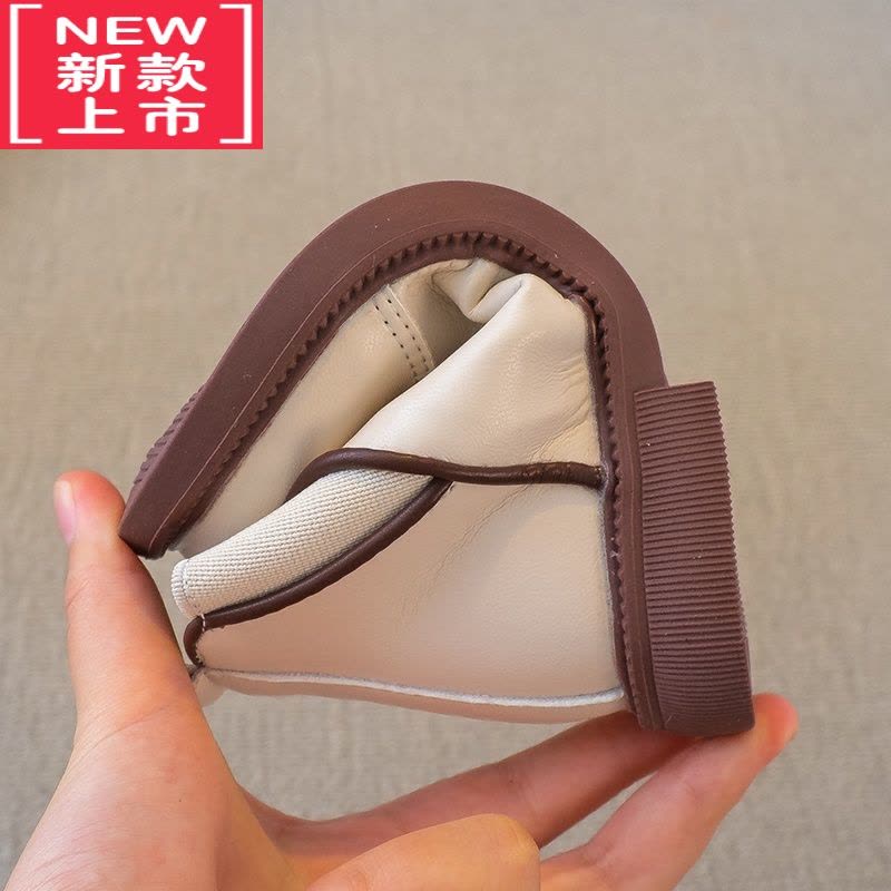 可莉允2022秋冬新款女童靴子小女孩短靴软底宝宝鞋儿童公主靴加绒皮靴潮图片