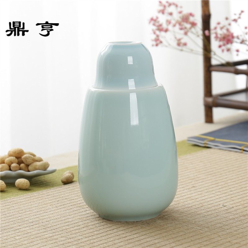 鼎亨龙泉青瓷温酒壶陶瓷酒具套装烫酒壶骨瓷热暖酒器分酒器黄酒白