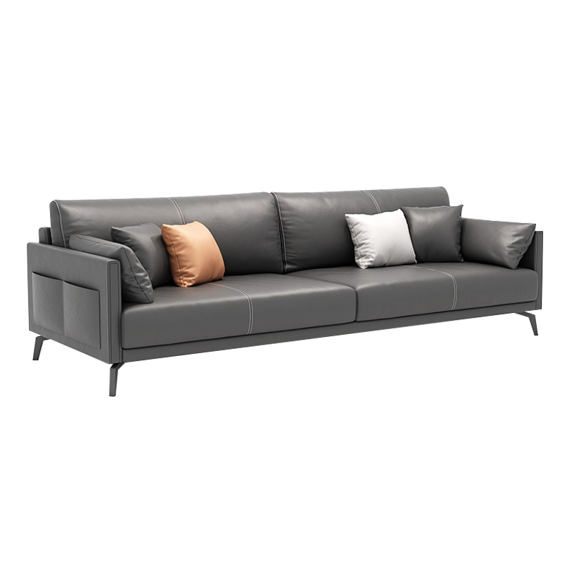 臻远 ZYJJ-80182简约办公沙发洽谈接待沙发休闲沙发组合 西皮三人位