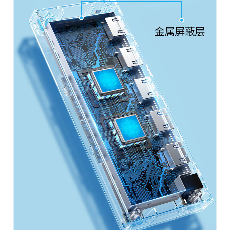 绿联(Ugreen)CM603 HDMI 1进4出分配器 连接显示器投影[兼容一分二/一分三]