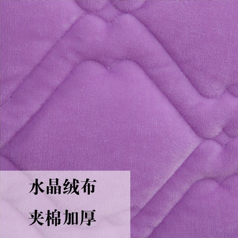 皮床夹棉床头罩 弧形保护套拆洗防尘罩 简约布艺1.5m1.8m床头套